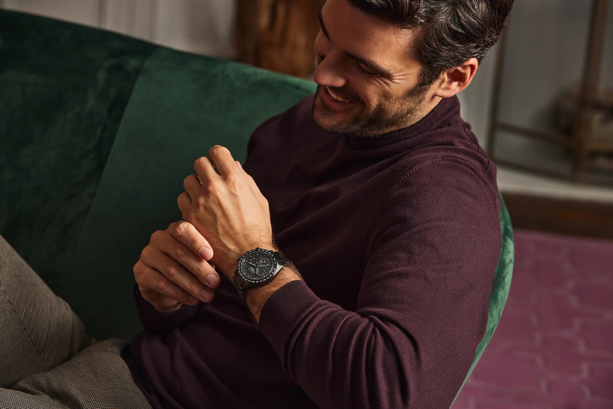 ATTESA Multiple Dial Super Titanium with DLC Coating Bracelet